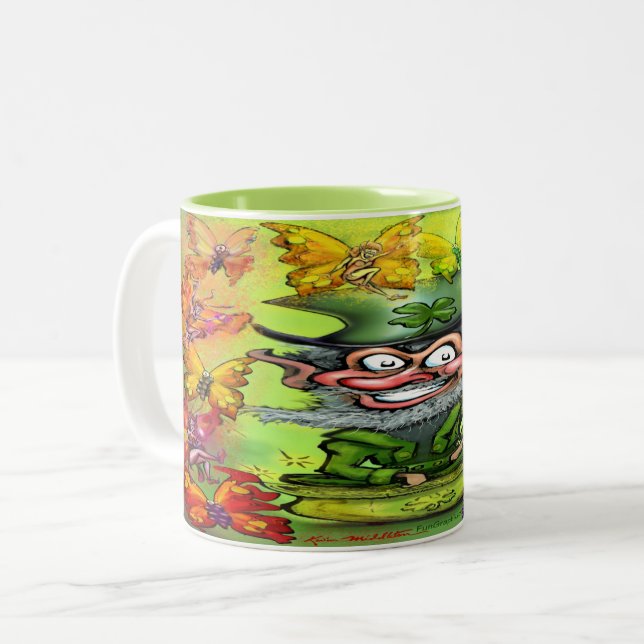 Pixies Rainbow Two-Tone Coffee Mug (Front Left)