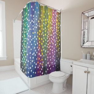 Pixy Rainbow Shower Curtain