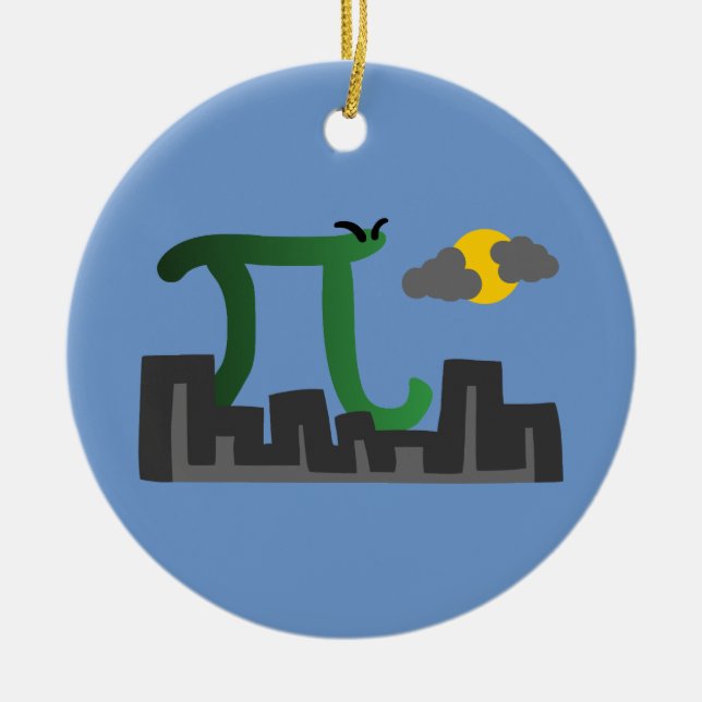 Pizilla Ceramic Tree Decoration (Front)