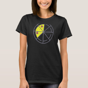 Pizza 3 Slices Cheese Pepperoni Geometric Food T-Shirt