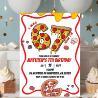  Pizza 67 Birthday party invitation