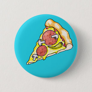 Pizza 6 Cm Round Badge