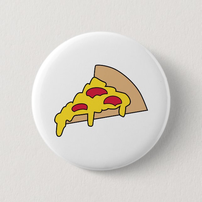 Pizza 6 Cm Round Badge (Front)