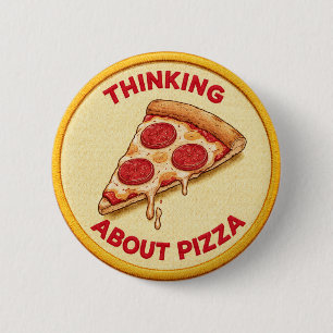Pizza 6 Cm Round Badge