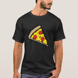 Pizza 8 Bit Gamer Enthusiast Retro Gaming T-Shirt