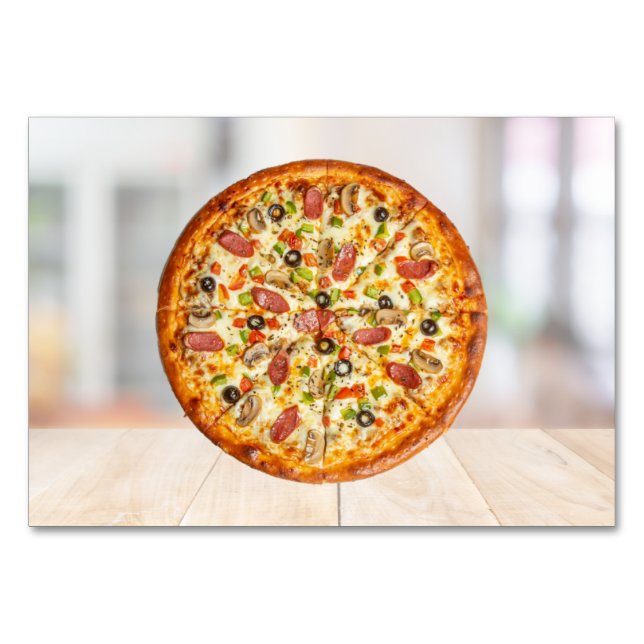Pizza ABA Tact Labelling Flashcard | Picture Card (Front)