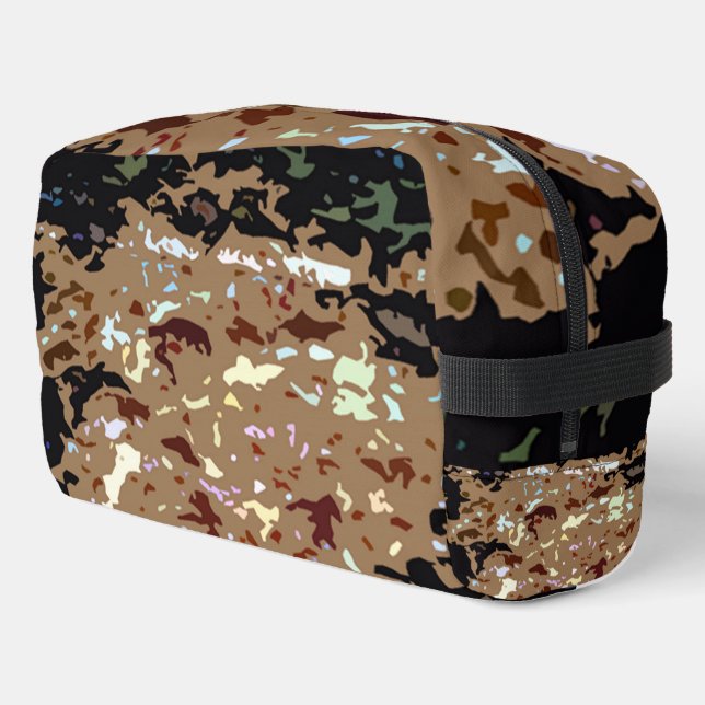 PIZZA Abstract Colour Design Dopp Kit (Left Corner)
