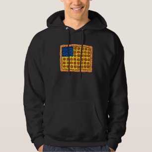 Pizza American Flag 4th Of July Food Boys Girls Ki Hoodie