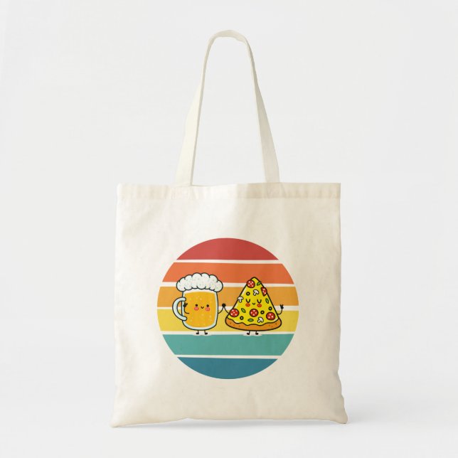 Pizza and beer tote bag (Front)