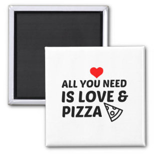 PIZZA AND LOVE MAGNET