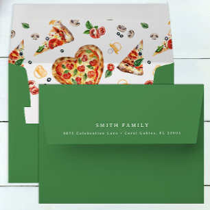 Pizza and Pacifiers Baby Shower Envelope – Fun Piz