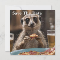 "Pizza and Pints: A Meerkat’s Perfect Snack Break"