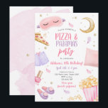 Pizza and Pyjamas Sleepover Slumber Party Birthday Invitation<br><div class="desc">♥ A fun invitation for your little ones birthday party!</div>