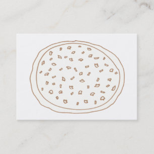 Pizza and toppings Colouring Business Cards