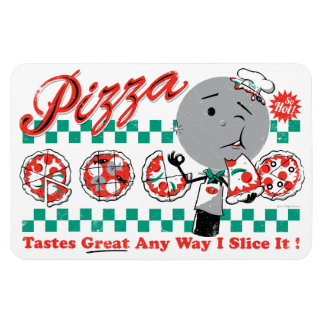 Pizza Any Way I Slice It Retro Premium Magnet