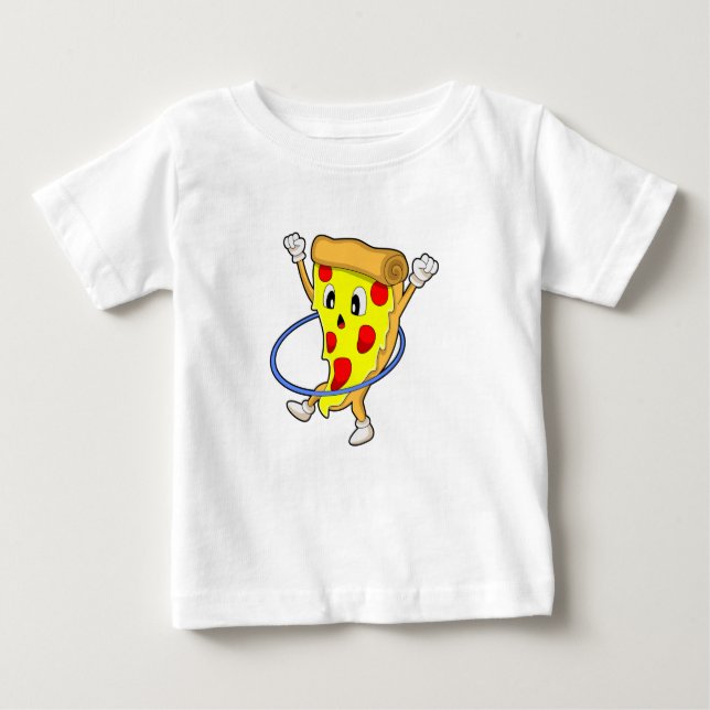 Pizza at Fitness with Fitness tires.PNG Baby T-Shirt (Front)