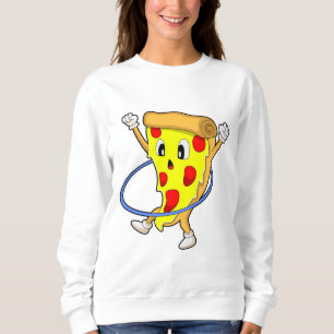 Pizza at Fitness with Fitness tires.PNG Sweatshirt