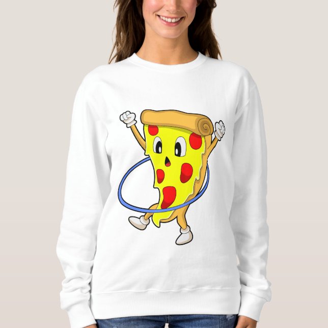 Pizza at Fitness with Fitness tires.PNG Sweatshirt (Front)