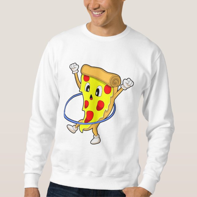 Pizza at Fitness with Fitness tires.PNG Sweatshirt (Front)