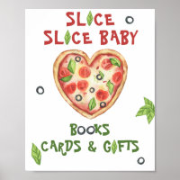 pizza baby shower - cards and gifts