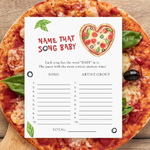 Pizza baby shower - Name that Baby Song