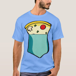 Pizza Bag Pocket Fast Food Funny Gift T-Shirt