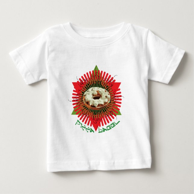 Pizza Bagel : Jewish Italian Baby T-Shirt (Front)