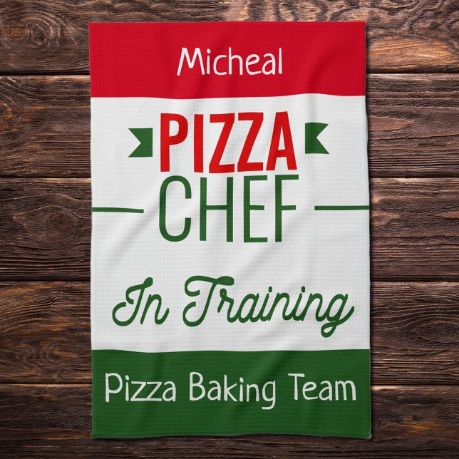 Pizza baking team- personalised tea towel (Creator Uploaded)