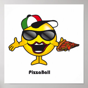 Pizza Ball Poster