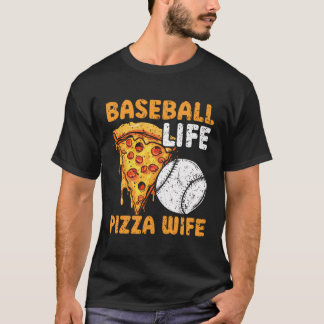 Pizza Baseball Player Baseball Lover Sport Italian T-Shirt