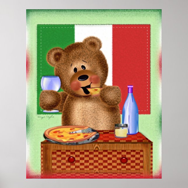 Pizza Bear Poster (Front)