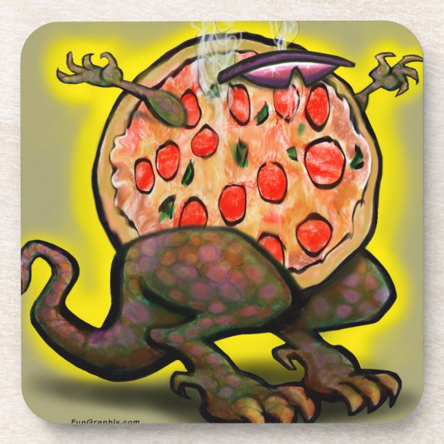 Pizza Beast Coaster (Front)