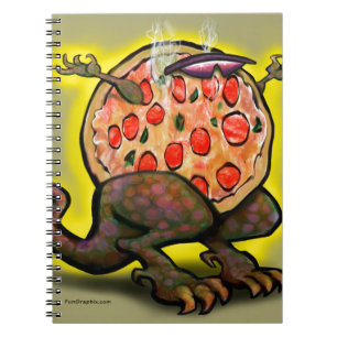 Pizza Beast Spiral Notebook