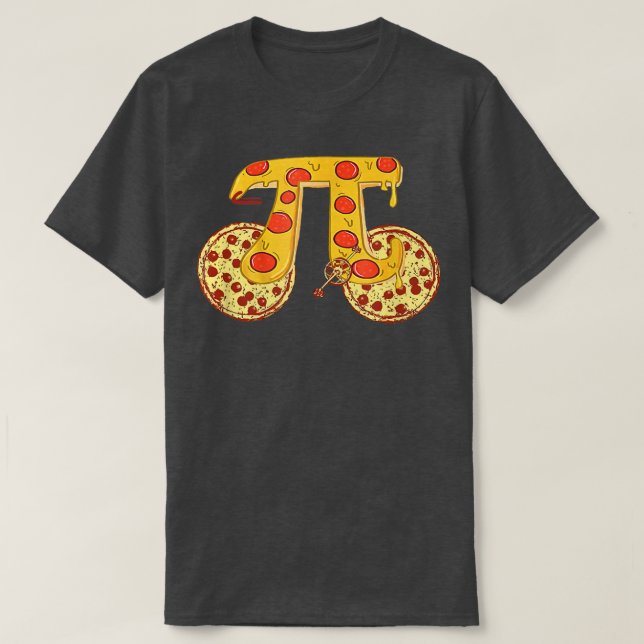 Pizza Bike Pi Day 3 14473001 T-Shirt (Design Front)