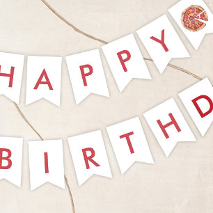 Pizza Birthday Bunting