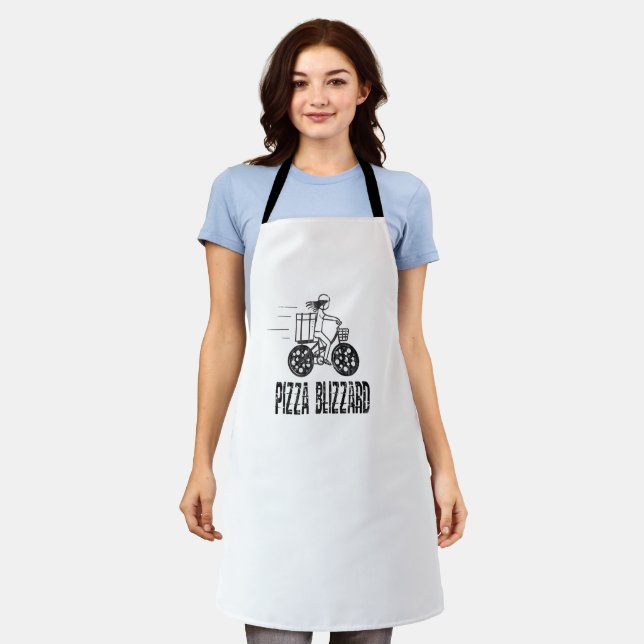Pizza Blizzard Bike Courier Driver Apron (Worn)