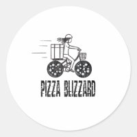 Pizza Blizzard Bike Courier Driver