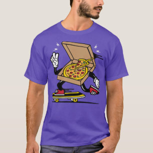 Pizza Bo Skateboard Pizza Skating Kawaii Skater Fu T-Shirt