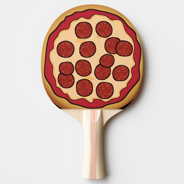 Pizza Board Ping Pong Paddle (Front)