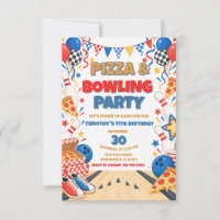 Pizza & Bowling Birthday Party Birthday Boy
