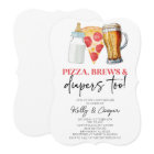 Pizza Brews and Diapers Too! Baby Shower
