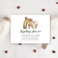Pizza, Brews and Diapers too - Display shower