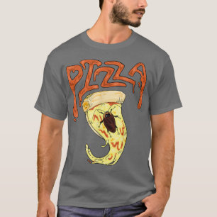 Pizza Bug Band Style Design T-Shirt