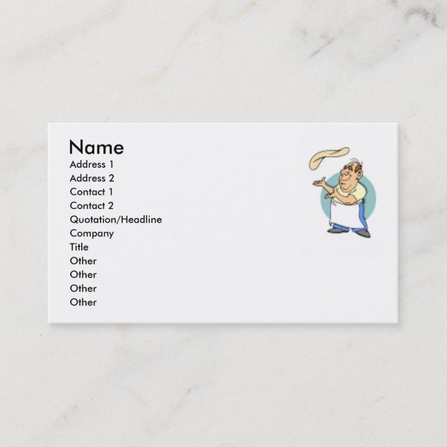 Pizza Business Card (Front)