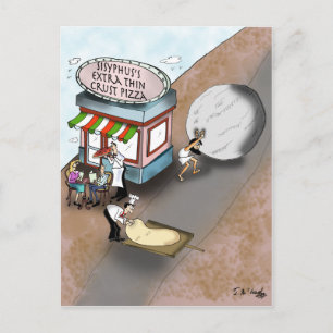 Pizza Cartoon 9366 Postcard