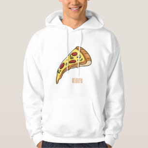 Pizza cartoon illustration hoodie