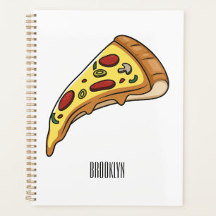 Pizza cartoon illustration  planner