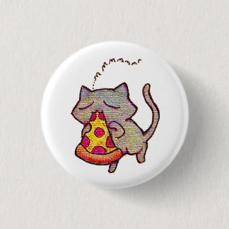 Pizza Cat! 3 Cm Round Badge