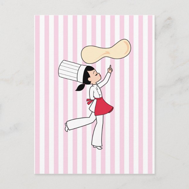 Pizza Chef Art Postcard (Front)