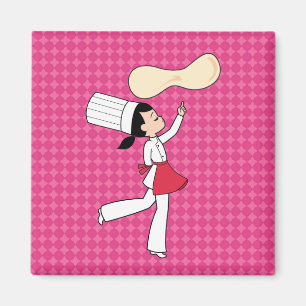 Pizza Chef Fridge Magnet